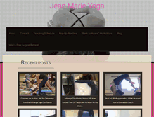 Tablet Screenshot of jeanmarieyoga.com